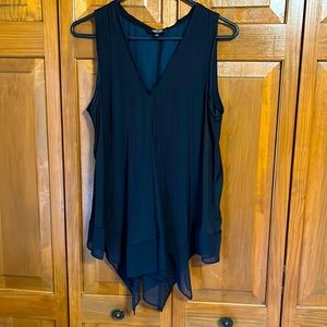 Vera Wang Assymetrical Flowy Blouse